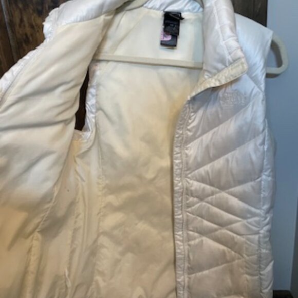 White North Face zip- up Vest- Size small & Small Grey North Face Jacket - Picture 4 of 11